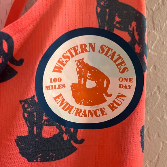 HOKA x Rabbit Tank Top Limited Edition Western States Women's Size S - Picture 3 of 4